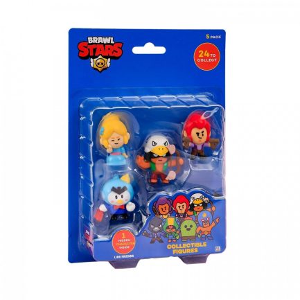 P.M.I. Brawl Stars Collectible Figures - 5 Pack -including 1 rare hidden character (S1) (Random) (BRW2040) - Image 3