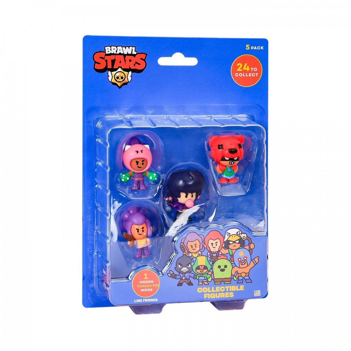 P.M.I. Brawl Stars Collectible Figures - 5 Pack -including 1 rare hidden character (S1) (Random) (BRW2040) - Image 4