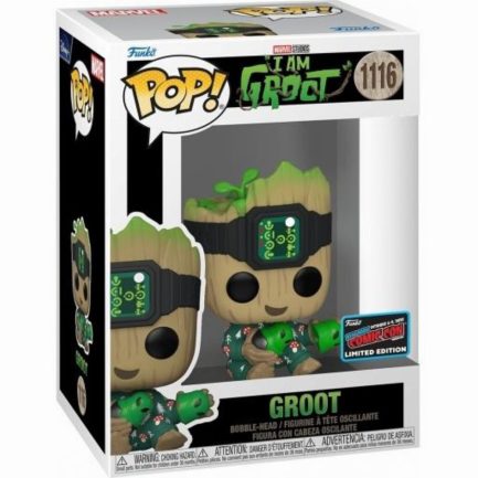 Funko Pop! Marvel: I am Groot - Groot (Convention Limited Edition) #1116 Bobble-Head Vinyl Figure (889698670609) - Image 2