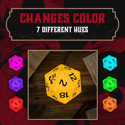 Paladone Dungeons & Dragons - D20 Dice Multi Color Light Ζάρι Φωτιστικό (PP6639DDV2) - Image 4