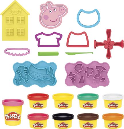 Hasbro Play-Doh Πλαστελίνη - Παιχνίδι Peppa Pig Styling για 3+ Ετών, 9τμχ (F1497) - Image 3