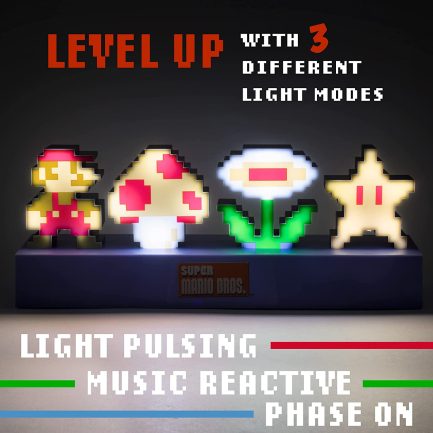 Paladone Παιδικό Διακοσμητικό Φωτιστικό Super Mario Bros Icons Light Πολύχρωμο (PP9407NN) - Image 4
