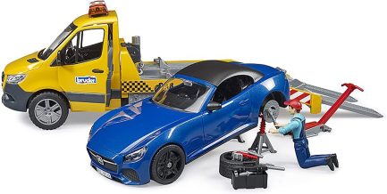 Bruder Φορτηγό Mercedes Benz Sprinter Οδικής Βοήθειας & Αυτοκίνητο Roadster 1:16 (BR002675) - Image 5