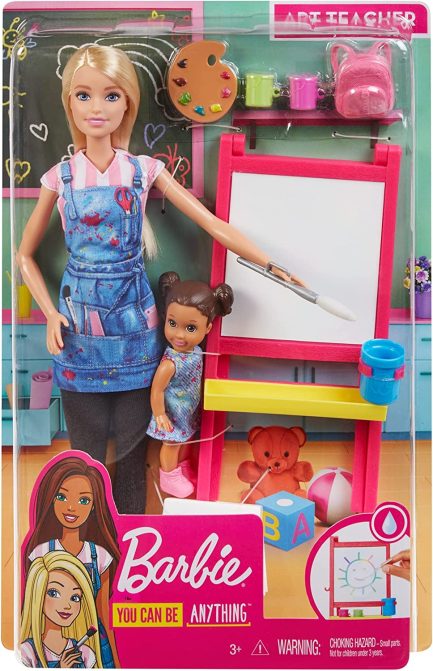 Παιχνιδολαμπάδα Mattel Barbie: You Can be Anything - Δασκάλα Ζωγραφικής (GJM29) - Image 6