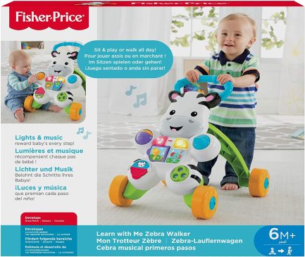 Fisher Price Zebra Walker Περπατούρα για 6+ Μηνών (DLD80) - Image 7