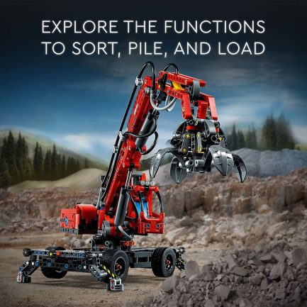 LEGO Technic Material Handler: Γερανός Με Αρπάγη (42144) (835 Pieces) - Image 4