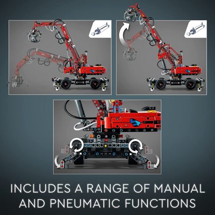 LEGO Technic Material Handler: Γερανός Με Αρπάγη (42144) (835 Pieces) - Image 5