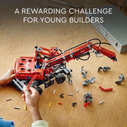 LEGO Technic Material Handler: Γερανός Με Αρπάγη (42144) (835 Pieces) - Image 6