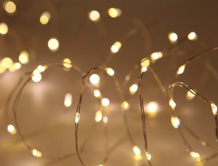 20 Χριστουγεννιάτικα Λαμπάκια LED Θερμό Φως 2.0μ Μπαταρίας σε Σειρά με καλώδιο χαλκού 2m (12071) - Image 3