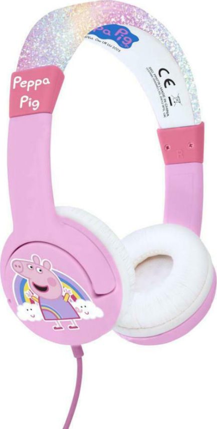 OTL Peppa Pig Glitter Rainbow Peppa Kids Headphones Ενσύρματα Over Ear Παιδικά Ακουστικά Ροζ (PP0776) - Image 2
