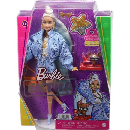Παιχνιδολαμπάδα Mattel Barbie Extra: BlondeDoll with Bandana (HHN08) - Image 4