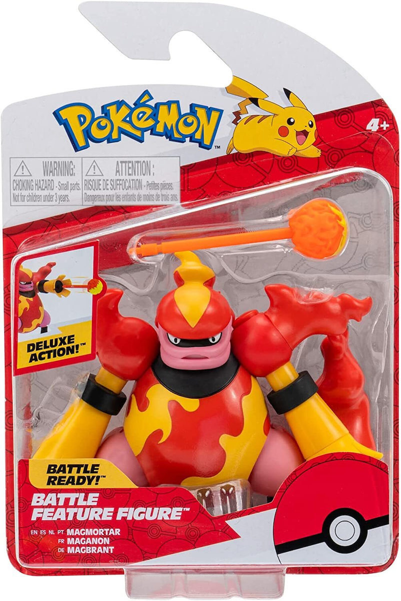 Jazwares Παιχνίδι Μινιατούρα Pokemon Magmortar για 4+ Ετών (PKW0169)