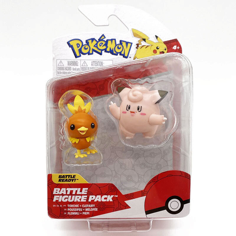 Jazwares Παιχνίδι Μινιατούρα Pokemon Battle Figure Pack - Torchic & Clefairy για 4+ Ετών PKW2641