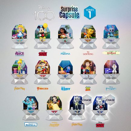 YuMe Disney 100 Series Mystery Capsule Blind Box with Surprise Characters Gift Figurines Toys - Series 1 (TOY-0026) (Τυχαία Επιλογή Φιγούρας) - Image 2