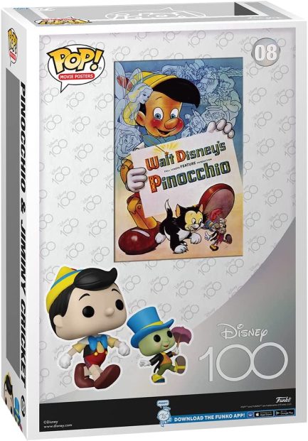 Funko Pop! Movie Posters: Disney's 100th - Pinocchio & Jiminy Cricket #08 Vinyl Figure -(889698675796) - Image 2