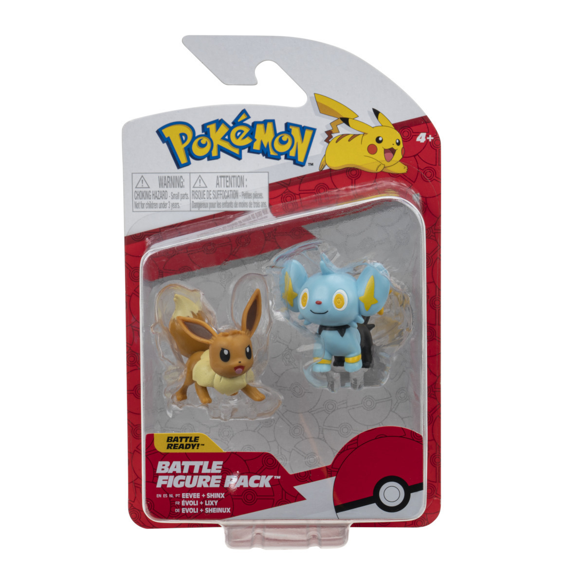 Jazwares Παιχνίδι Μινιατούρα Pokemon Shinx & Eevee (PKW2647)