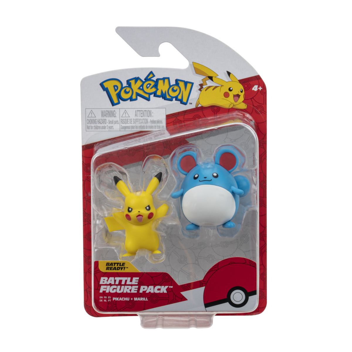 Jazwares Παιχνίδι Μινιατούρα Pokemon Pikachu & Marill (PKW2646)