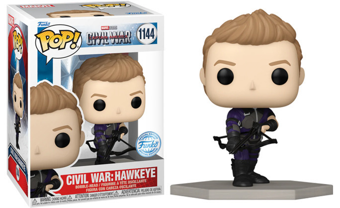 Funko Pop! Marvel: Captain America Civil War: Hawkeye (Special Edition) #1144 Bobble-Head Vinyl Figure - (889698684866)