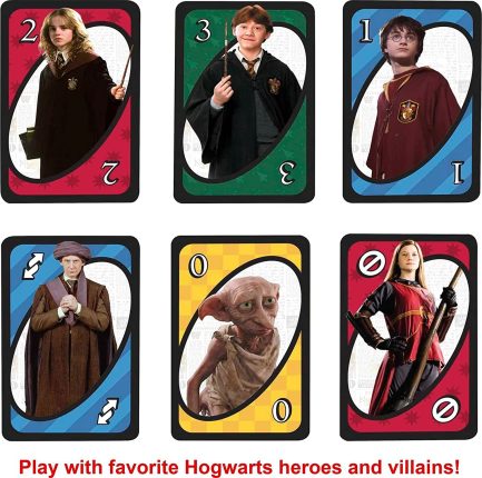 Mattel Επιτραπέζιο Παιχνίδι UNO Harry Potter για 2-10 Παίκτες 7+ Ετών FNC42 - Image 4
