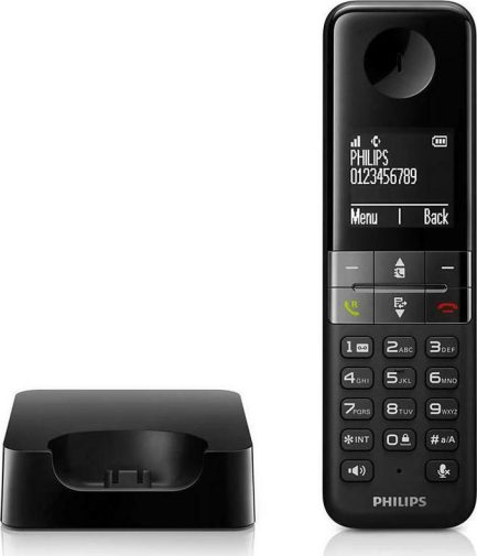 Philips D4701B Ασύρματο Τηλέφωνο με Aνοιχτή Aκρόαση & Ελληνικό μενού - Image 3