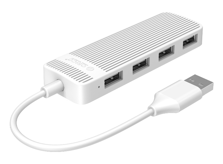 Orico USB 2.0 Hub 4 Θυρών με σύνδεση USB-A Λευκό (FL02-WH-BP) - Image 4