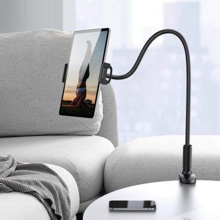 Awei X3 Βάση Γραφείου Με Βραχίονα Για Κινητά Και Tablet 4-10.5 inch & 360 degree Rotation - Black - Image 6