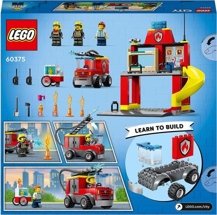 LEGO City Fire Station & Fire Truck Πυροσβεστικός Σταθμός Και Πυροσβεστικό Φορτηγό (60375) - Image 8