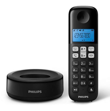 PHILIPS ασύρματο τηλέφωνο D1611B/34, με Ελληνικό μενού & Aνοιχτή Aκρόαση - Image 2