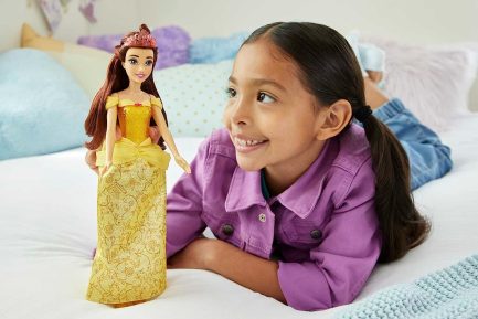 Παιχνιδολαμπάδα Mattel Disney Princess- Πεντάμορφη - Belle (HLW11) - Image 2