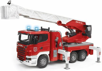 Bruder Φορτηγό Πυροσβεστικό Scania με Καλάθι,Αντλία νερού ,Φώτα,Ήχους για 3+ Ετών (BR003590) - Image 2