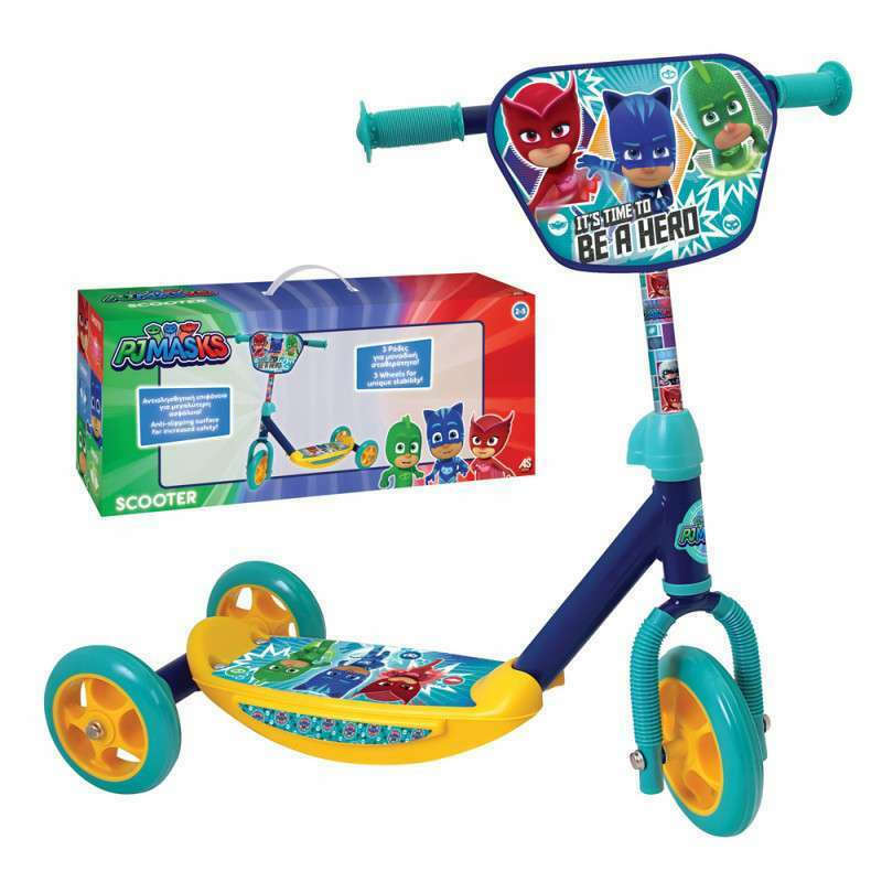 As Company Παιδικό Πατίνι PJ Masks Τρίτροχο για 2-5 Ετών Τιρκουάζ (5004-50198)