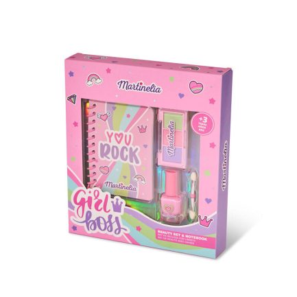 Martinelia Super Girl Beauty Set & Notebook – Σετ για Κορίτσια με Βερνίκι Νυχιών 1 x 4ml, Σκιές Ματιών Με Πινέλο & Σημειωματάριο (11959) - Image 2