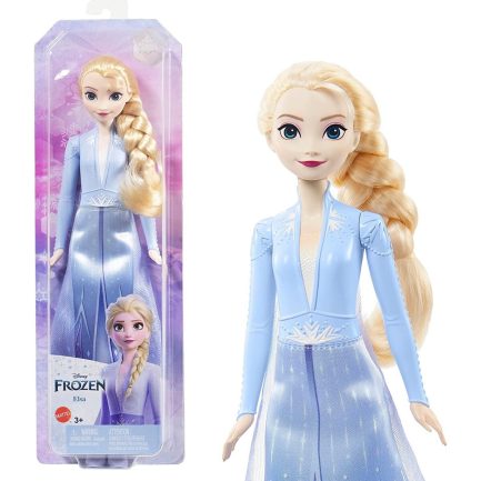 Παιχνιδολαμπάδα Mattel Disney: Frozen - Elsa (Light Blue Dress) (HLW48) - Image 4