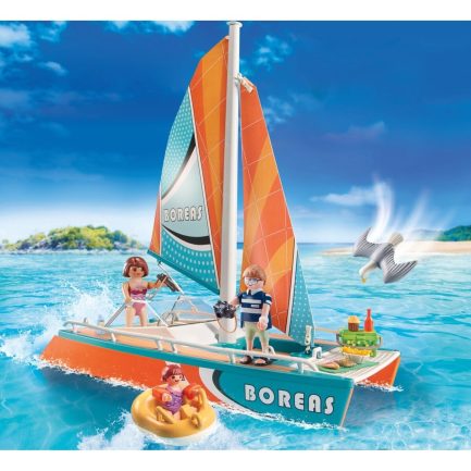 Παιχνιδολαμπάδα Playmobil Family Fun Catamaran για 4-10 ετών (71043) - Image 2