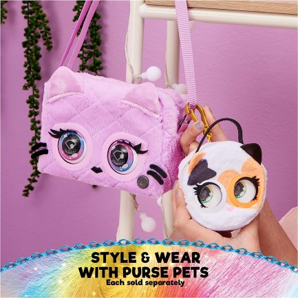 Spin Master Purse Pets: 24K Kitt-Tea Micro Purse Pet ( Kitty Fairy) Παιδικό Πορτοφόλι Κερμάτων με Φερμουάρ για Κορίτσι (20137925) - Image 4