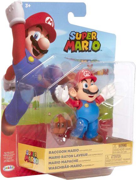 Jakks Pacific Παιχνίδι Μινιατούρα Super Mario Wave (Mario Raccoon With Super Leaf) για 3+ Ετών 10εκ. (JPA41177-X) - Image 4