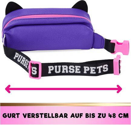 Spin Master Purse Pets: Cheetah Savannah Spotlight Παιδικό Τσαντάκι Μέσης Μωβ (6066544) - Image 5