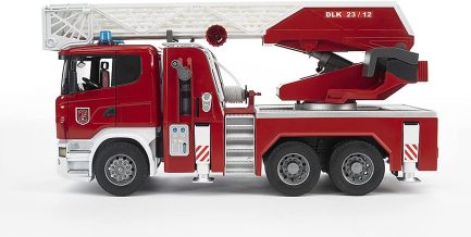 Bruder Φορτηγό Πυροσβεστικό Scania με Καλάθι,Αντλία νερού ,Φώτα,Ήχους για 3+ Ετών (BR003590) - Image 6