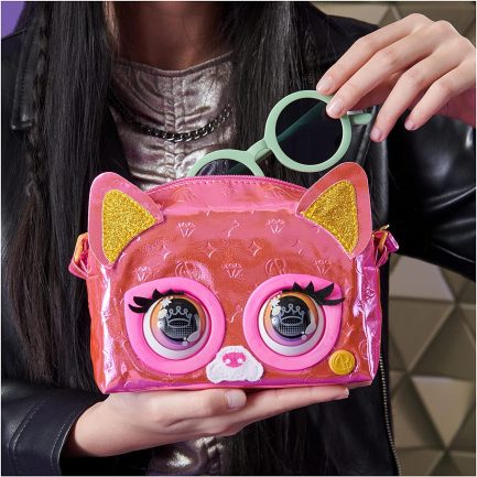Spin Master Purse Pets: Metallic Magic - Flashy Frenchie Παιδική Τσάντα Ώμου Φούξια (6065589) - Image 6
