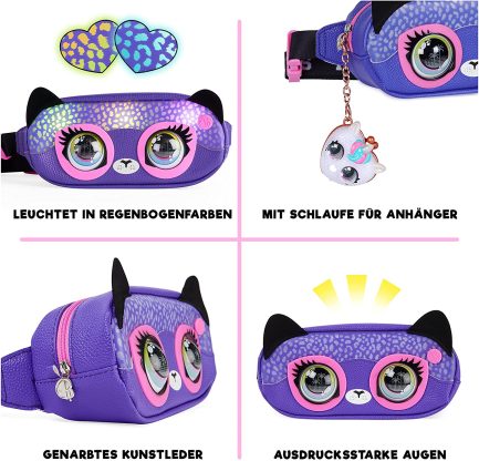 Spin Master Purse Pets: Cheetah Savannah Spotlight Παιδικό Τσαντάκι Μέσης Μωβ (6066544) - Image 7