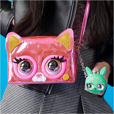 Spin Master Purse Pets: Metallic Magic - Flashy Frenchie Παιδική Τσάντα Ώμου Φούξια (6065589) - Image 7