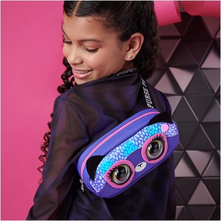 Spin Master Purse Pets: Cheetah Savannah Spotlight Παιδικό Τσαντάκι Μέσης Μωβ (6066544) - Image 8