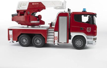Bruder Φορτηγό Πυροσβεστικό Scania με Καλάθι,Αντλία νερού ,Φώτα,Ήχους για 3+ Ετών (BR003590) - Image 9