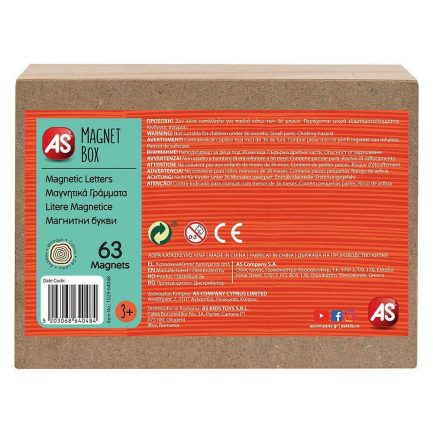 AS Magnet Box Ελληνικά Γράμματα 63 Εκπαιδευτικοί Ξύλινοι Μαγνήτες Για 3+ Χρονών (1029-64048) - Image 5