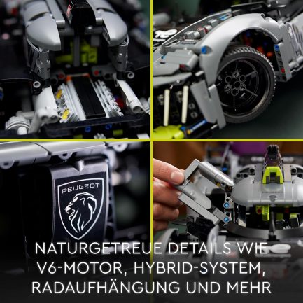 LEGO Technic - PEUGEOT 9X8 24H Le Mans Hybrid Hypercar (42156) - Image 5