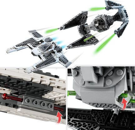 LEGO Star Wars Mandalorian Fang Fighter vs. TIE Interceptor (75348) - Image 3