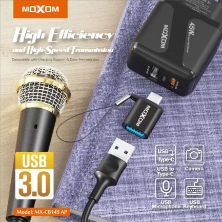 MOXOM MX-CB145 AP USB Female To Type C Cable Adapter OTG Charging Data Transmission - Image 3