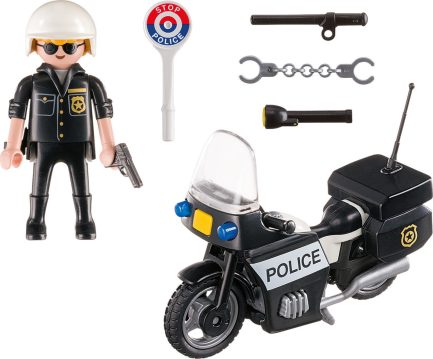 Playmobil City Action Βαλιτσάκι Αστυνόμος με Μοτοσικλέτα για 4+ ετών (5648) - Image 3