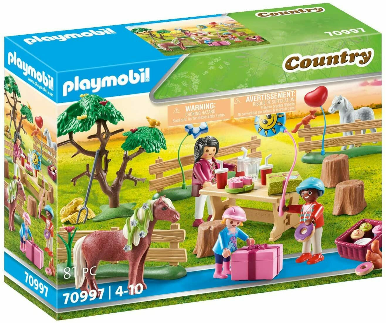 Playmobil Country Παιδικό Πάρτυ στη Φάρμα των Πόνυ (70997)