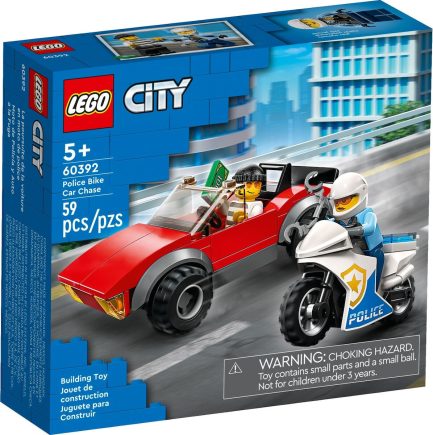 Lego City Police Bike Car Chase- Καταδίωξη Αυτοκινήτου Με Αστυνομική Μοτοσικλέτα (60392) - Image 3